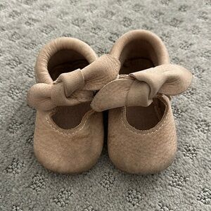 Freshly picked leather moccasins
